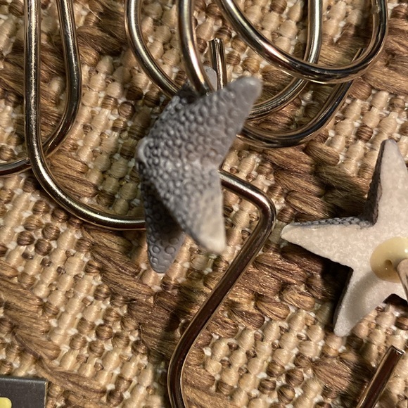 Starfish Grey Shower Curtain Hooks (12) - Picture 8 of 8